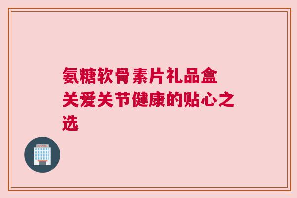 氨糖软骨素片礼品盒 关爱关节健康的贴心之选