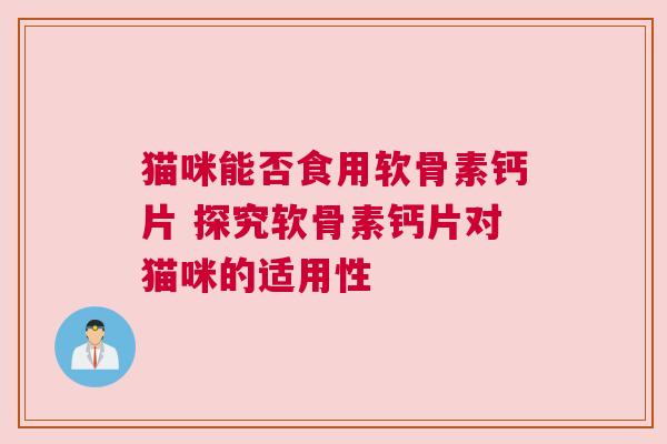 猫咪能否食用软骨素钙片 探究软骨素钙片对猫咪的适用性