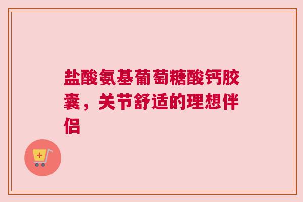 盐酸氨基葡萄糖酸钙胶囊，关节舒适的理想伴侣