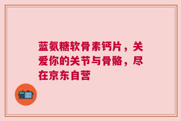 蓝氨糖软骨素钙片，关爱你的关节与骨骼，尽在京东自营