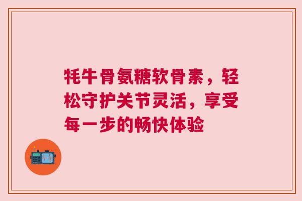 牦牛骨氨糖软骨素，轻松守护关节灵活，享受每一步的畅快体验