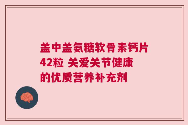 盖中盖氨糖软骨素钙片42粒 关爱关节健康的优质营养补充剂