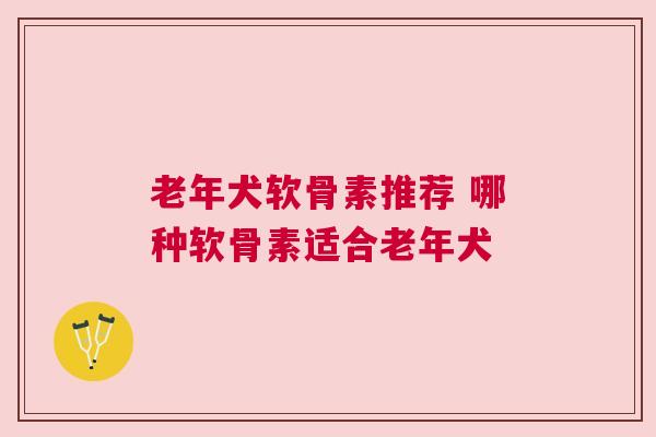 老年犬软骨素推荐 哪种软骨素适合老年犬